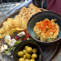 Mezze plate at Pip & Oat in Llandudno