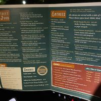 Inside of menu April 2024  at Masala Mastee in Davidson