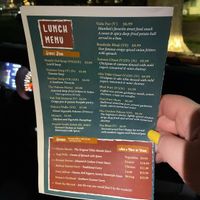 Lunch menu April 2024  at Masala Mastee in Davidson