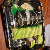 Green Dragon and mushroom tempura sushi at Aoi in Framingham