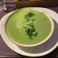 Broccoli soup  at Vegafe - Totoriu g. in Vilnius