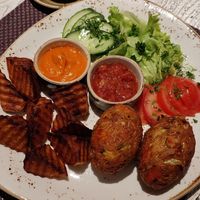 Veggie cutlets "Bhaji" at Vegafe - Totoriu g. in Vilnius