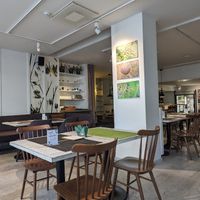 Cute with shop on back wall at Vegafe - Totoriu g. in Vilnius