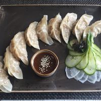 Vegan dumplings at Vegafe - Totoriu g. in Vilnius