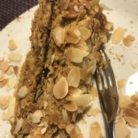 Caramel cake with banana and date fillings at Vegafe - Totoriu g. in Vilnius