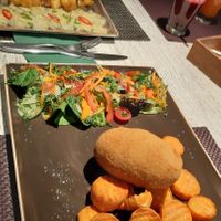 cheese, potato and cabbage roll at Vegafe - Totoriu g. in Vilnius