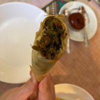 vegan samosas at Cafe Abol in Graz