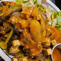 Eggplant & Squash Board (Vegan)

Lightly grilled eggplant and sweet squash with spice rice, side salad, grilled corn, and milk roll at Spicebird in Boracay