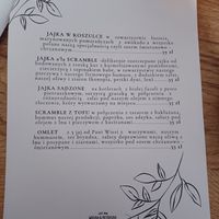 Menu at Gruszka i Pietruszka in Szczecin