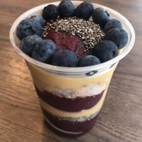 The ‘Baby Oak’ with blueberries, chia and peanut butter   at Oakberry in Abu Dhabi
