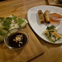 Sommerrolle mit Avocado & vegane Frühlingsrolle at Ngôs Kitchen in Vienna