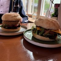 Both vegan burgers   at Mullan's Bar & Kitchen in Kaufbeuren