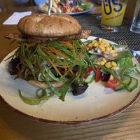 Pflanzlicher Burger  at Gasthaus Krone in Kennelbach