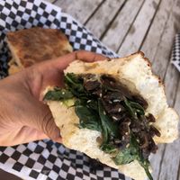 Super tasty mushroom sandwiches !  at Butterfly Cafe in Fort Collins