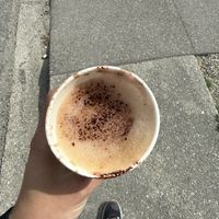 Cappuccino with oat milk  at Kingston Corner Shop & Cafe in Kingston