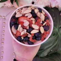 Acai bowl at Raining Berries in St Petersburg