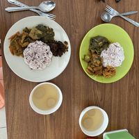 Our plates   at Youta Jay Vegetarian - เมตตาอาหารเจ in Muang