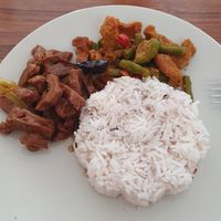 Rice+2items from buffet for 45 baht at Youta Jay Vegetarian - เมตตาอาหารเจ in Muang