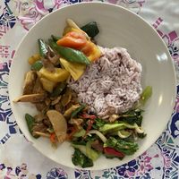 Plate of goodnesss  at Youta Jay Vegetarian - เมตตาอาหารเจ in Muang