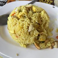 Pineapple Fried Rice with tofu and cashews  at Number 9 Restaurant in Chiang Mai
