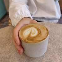 latte at Lara Cafè Budapest  in Budapest