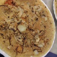 with tomatos, onions and mushrooms at De Muntkelder in Utrecht