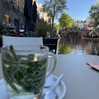 With a nice view  at De Muntkelder in Utrecht