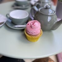 Raspberry and lemon cupcakes   at Alma's Ethical Cakes & Bakes in Hebden Bridge