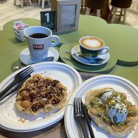 Amazing waffles!!! at Velato & Co. - Via Silla in Rome