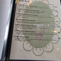 Menu at V Sorte Hest in Copenhagen