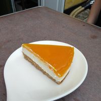 Mango cheesecake at V Sorte Hest in Copenhagen