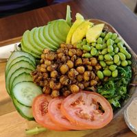Chickpea bowl at V Sorte Hest in Copenhagen