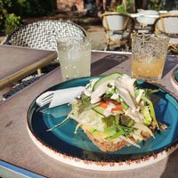 Avocado and cashew cheese at V Sorte Hest in Copenhagen