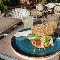 Meatball burger at V Sorte Hest in Copenhagen