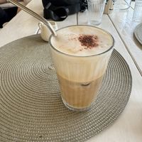 Soy ice latte   at Phanguyana in Surat Thani