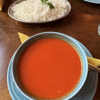 Tomato soup and ricee  at Royal Curry Indian Cuisine in Krakow