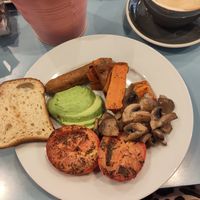 Gluten free vegan breakfast at George Street Canteen in St Albans