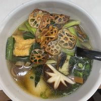 Vegan Udon Soupp  at Kasu Udon Ebisuya 2 Go-Shop in Osaka