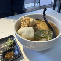 Vegan udon  at Kasu Udon Ebisuya 2 Go-Shop in Osaka