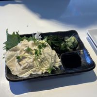 Soy milk skin sashimi   at Kasu Udon Ebisuya 2 Go-Shop in Osaka