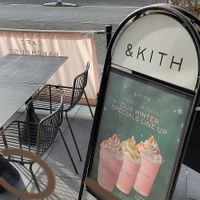 Outside tables at &KITH  in Leicester