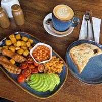 Vegetarian breakfast veganised at Tower & Castle in Kilkenny