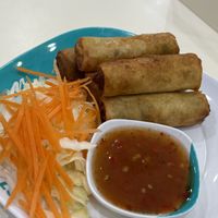 Deep fried spring rolls  at So Vegan - Lotus Ladprao in Bangkok