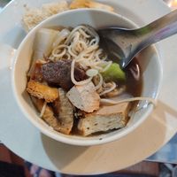 Hotpot with mushroom mock and tofu and more at Lau Chay Thien An in Ha Tien