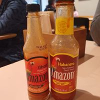 Table sauces at Los Gordos in London