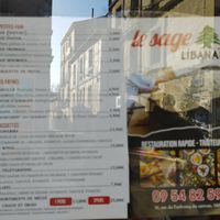 Menu (02/24) at Le Sage Libanais in Montpellier