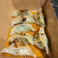 Leek dumplings at Shlen - Salamanca in Madrid