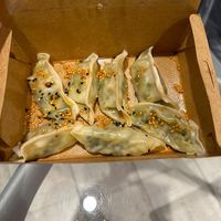 Leek and soy meat gyozas at Shlen - Salamanca in Madrid