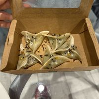 Edamame and truffle gyozas (spicy)  at Shlen - Salamanca in Madrid