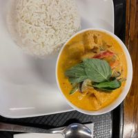 Red curry with fried tofu at Nisa's Thai Kitchen  in Staines-upon-thames